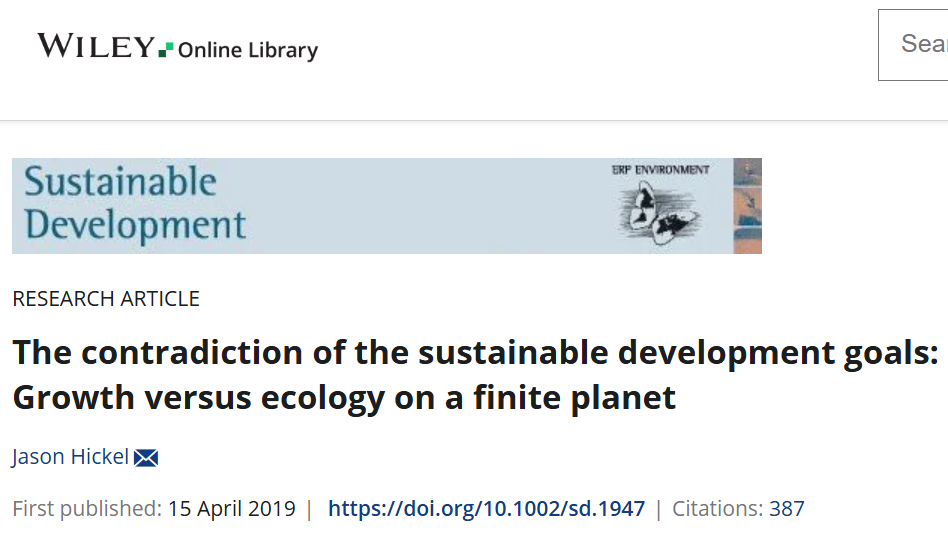 Growth versus ecology on a finite planet